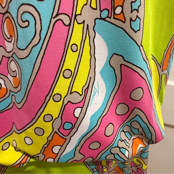 Trina Turk Vibrant Swirl Design Swim Cover Up / Dress - Picture 8 of 13